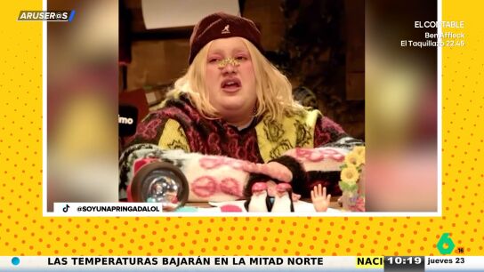 Soy Una Pringada, a la gente mayor que lanza frases hechas: "&iexcl;Se&ntilde;ora, c&aacute;llese un rato!"
