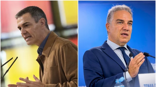 Pedro Sánchez, a la izquierda; Elías Bendodo, a la derecha Pedro Sánchez, a la izquierda; Elías Bendodo, a la derecha