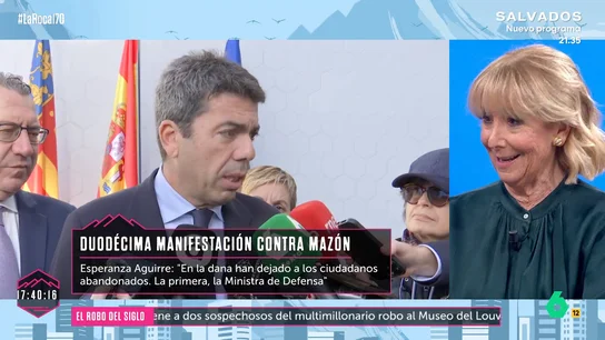 Esperanza Aguirre, un año después de la DANA: "Lo llaman así, pero es una riada que se ha producido en Valencia desde siempre" Esperanza Aguirre, un año después de la DANA: "Lo llaman así, pero es una riada que se ha producido en Valencia desde siempre"