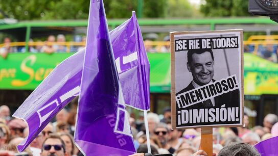 Imágenes de la concentración convocada por la asociación Amama en Sevilla, Andalucía.