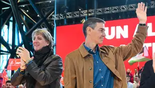 Pedro Sánchez, con Carlos Martínez