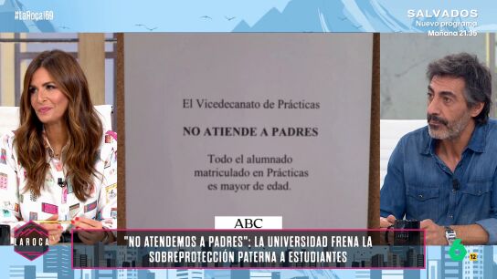 Juan del Val, tras el cartel de la universidad que avisa de que no atiende a padres: "Se les llama helic&oacute;ptero por no decir impresentables"