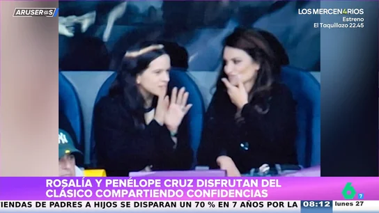 Rosalía y Penélope Cruz, juntas en el Bernabéu: "Compartieron confidencias durante el Clásico" Rosalía y Penélope Cruz, juntas en el Bernabéu: "Compartieron confidencias durante el Clásico"