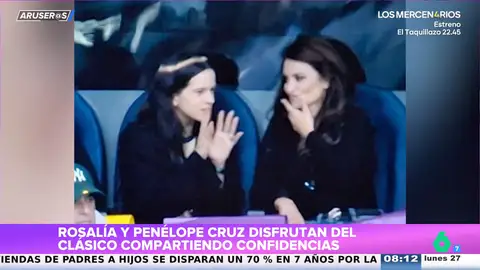 Rosalía y Penélope Cruz, juntas en el Bernabéu: "Compartieron confidencias durante el Clásico" Rosalía y Penélope Cruz, juntas en el Bernabéu: "Compartieron confidencias durante el Clásico"