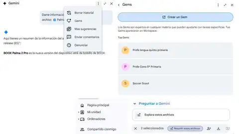 Gemas de Gemini en Google Drive Gemas de Gemini en Google Drive