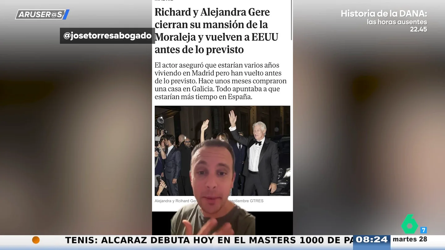 Un abogado famoso desvela en TikTok el motivo por el que Richard Gere abandona España: "Le iban a pegar un palo..." Un abogado famoso desvela en TikTok el motivo por el que Richard Gere abandona España: "Le iban a pegar un palo..."