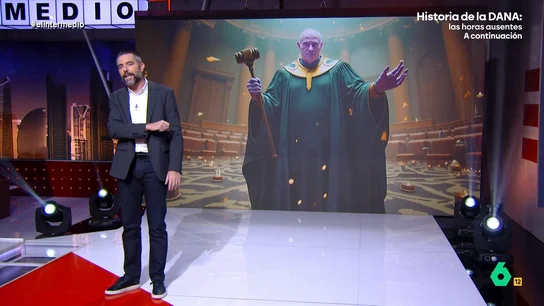 Dani Mateo afirma que para el juez Peinado "la libertad de prensa es como la de Begoña Gómez": "Le cuesta entenderla" El magistrado ha amenazado con poner una querella contra 'Eldiario.es' y Óscar Puente. El citado medio publicó una entrevista con el ministro en la que este criticaba la investigación de Peinado a Begoña Gómez.