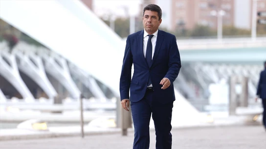 Carlos Mazón a su llegada al funeral de Estado por las víctimas de la DANA. Carlos Mazón a su llegada al funeral de Estado por las víctimas de la DANA.