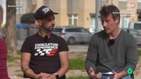 José Luis se reencuentra con Axel, que le salvó el día de la DANA: "Gracias a él puedo estar aquí" José Luis se vio sorprendido por la riada estando en una nave en Paiporta. Consiguió salir, pero, finalmente, se tuvo que subir a un árbol para evitar que se le llevara el agua. Fue ahí donde lo vio Axel.