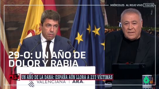 Ferreras, sobre Maz&oacute;n en el primer aniversario de la DANA: "Su empat&iacute;a es la de un psic&oacute;pata pol&iacute;tico"