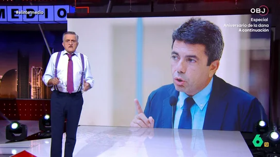 Wyoming pide a Mazón que se haga un 'Forrest Gump': "Salga del Palau de la Generalitat, póngase a correr y no vuelva más" El presentador de El Intermedio indica que el presidente de la Generalitat Valenciana "no dice una verdad ni por equivocación, se pasa de listo y nunca, nunca, jamás está donde tiene que estar".