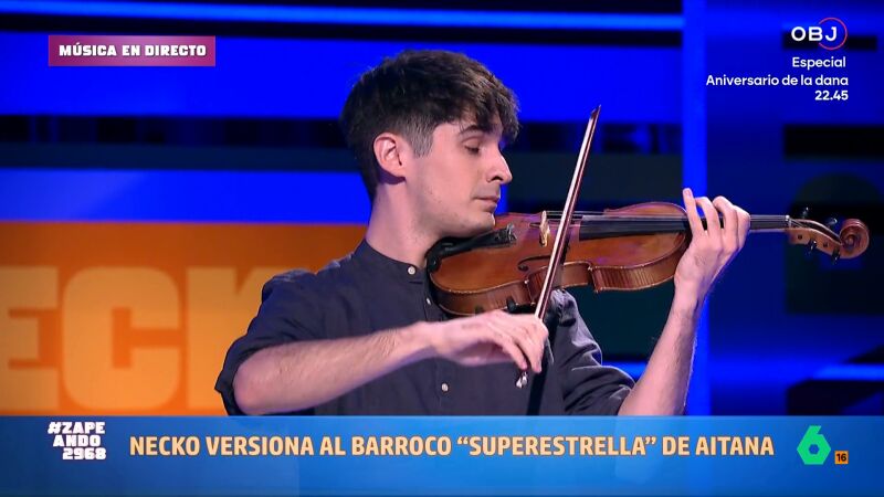 Necko Vidal versiona al barroco 'Superestrella' de Aitana: "Si me sigue en Instagram me caigo muerto" Necko Vidal versiona al barroco 'Superestrella' de Aitana: "Si me sigue en Instagram me caigo muerto"