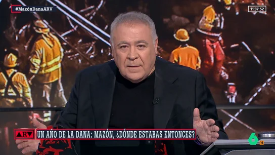 Ferreras recuerda cómo Al Rojo Vivo alertó del riesgo en Valencia: "Hemos tenido que soportar a un Mazón diciendo que nadie le había contado nada"  Ferreras recuerda cómo Al Rojo Vivo alertó del riesgo en Valencia: "Hemos tenido que soportar a un Mazón diciendo que nadie le había contado nada"