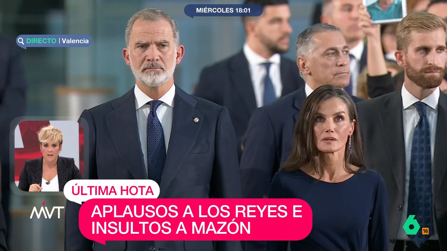 Cristina Pardo, sobre los insultos de las víctimas a Mazón: "Queda claro la persona que para ellos sobra en este funeral" La presentadora de Más Vale Tarde señala que la gente ha increpado al presidente de la Generalitat Valenciana, pero esos gritos han parado con la llegada de los reyes, que han sido recibidos con aplausos.