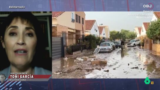 To&ntilde;i Garc&iacute;a perdi&oacute; a su marido y su hija en la DANA. En este v&iacute;deo, recuerda aquel fat&iacute;dico 29 de octubre y pide responsabilidades pol&iacute;ticas para Carlos Maz&oacute;n, que seg&uacute;n ella "ha sido el primero en salir" del funeral de Estado.