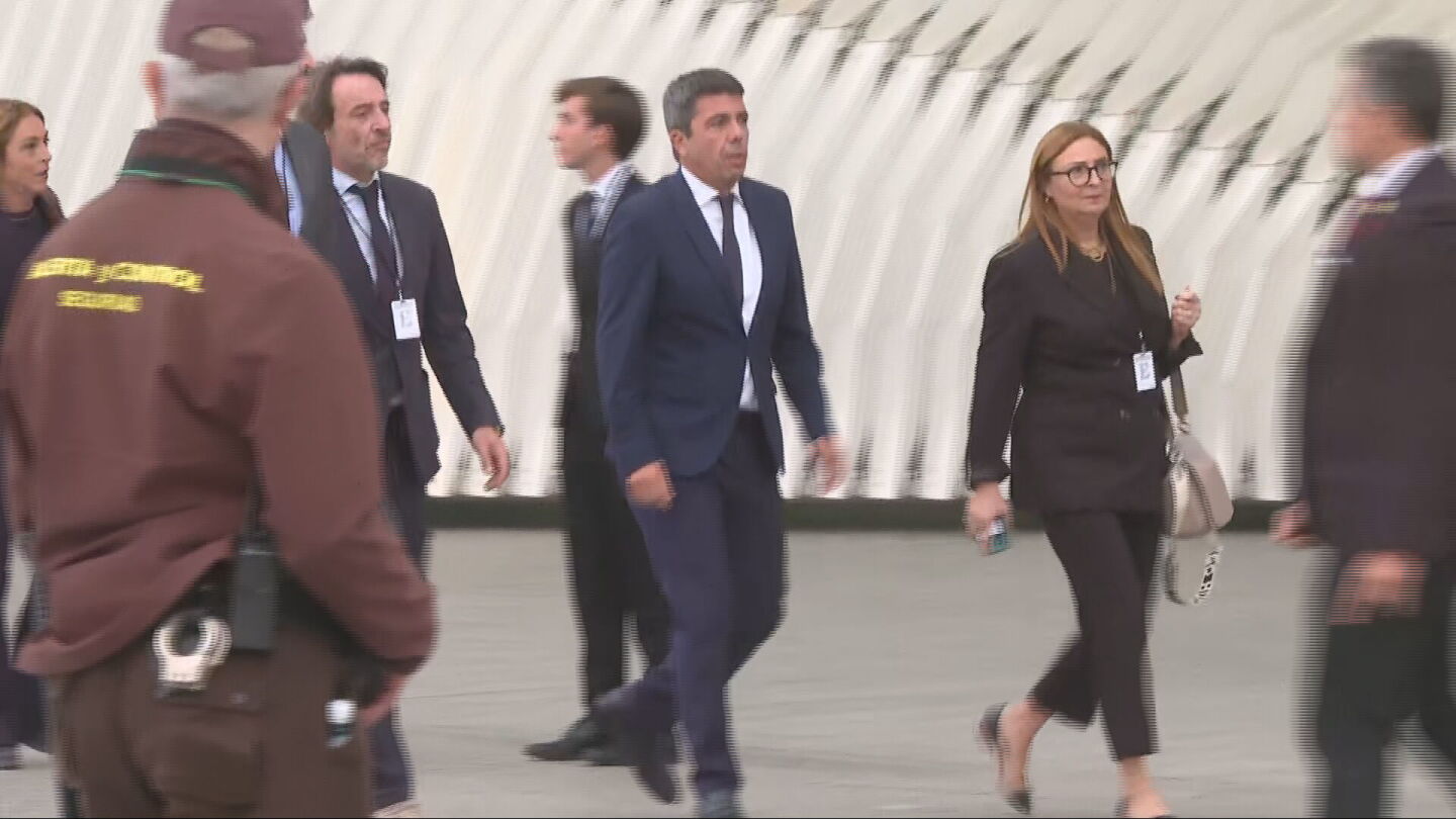 Mazón llega al funeral de Estado por la DANA