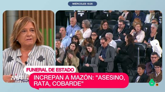 Mabel Galaz reflexiona en este v&iacute;deo sobre la cercan&iacute;a de los reyes Felipe VI y Letizia con los familiares de las v&iacute;ctimas de la DANA y la diferencia entre los aplausos a los monarcas y los insultos a Carlos Maz&oacute;n.