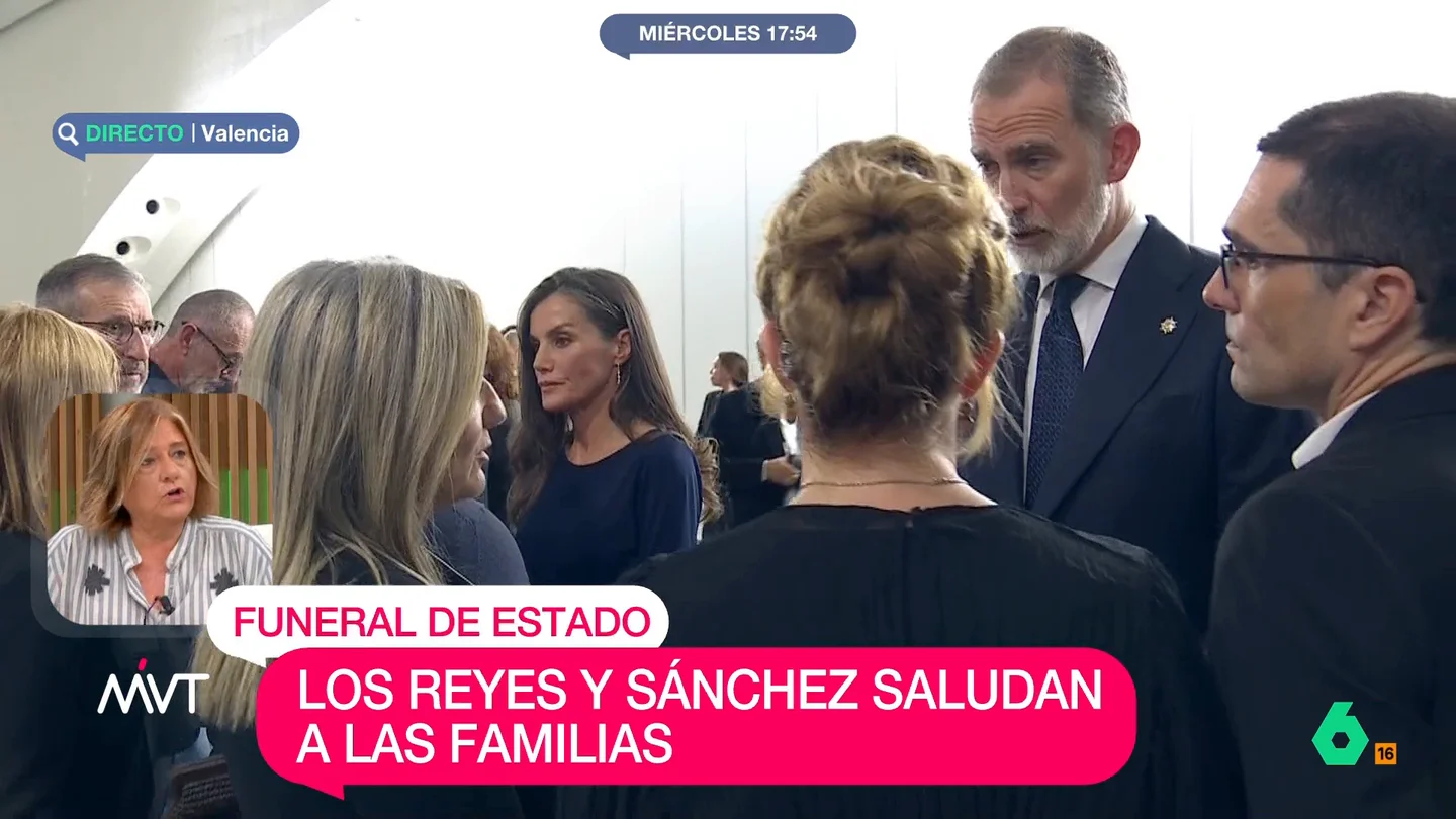 Mabel Galaz, sobre la "relación especial" de los reyes con las víctimas: "Las conocen por su nombre y los problemas que tienen" Mabel Galaz explica en el vídeo sobre estas líneas que "se estableció un vínculo con las víctimas que los reyes han mantenido todo este último año" desde su visita a Paiporta y que "están muy implicados en las tareas de recuperación".