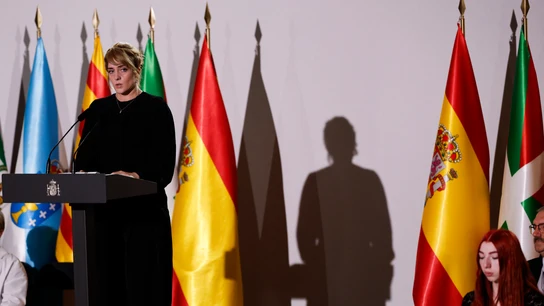 Virginia Ortiz en el funeral de Estado.  Virginia Ortiz en el funeral de Estado.