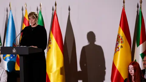 Virginia Ortiz en el funeral de Estado.  Virginia Ortiz en el funeral de Estado.