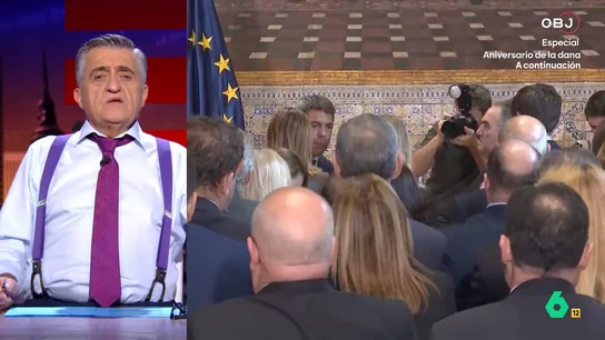 Wyoming, tajante sobre el aplauso del Govern a Mazón: "No sé si serán conscientes de lo ofensivo, humillante y cruel que resulta" Wyoming critica el aplauso a Mazón tras su declaración institucional en el aniversario de la DANA y asegura que, para los familiares de las víctimas o los que siguen tratando de recomponer sus vidas, "esos aplausos han sonado como una bofetada".