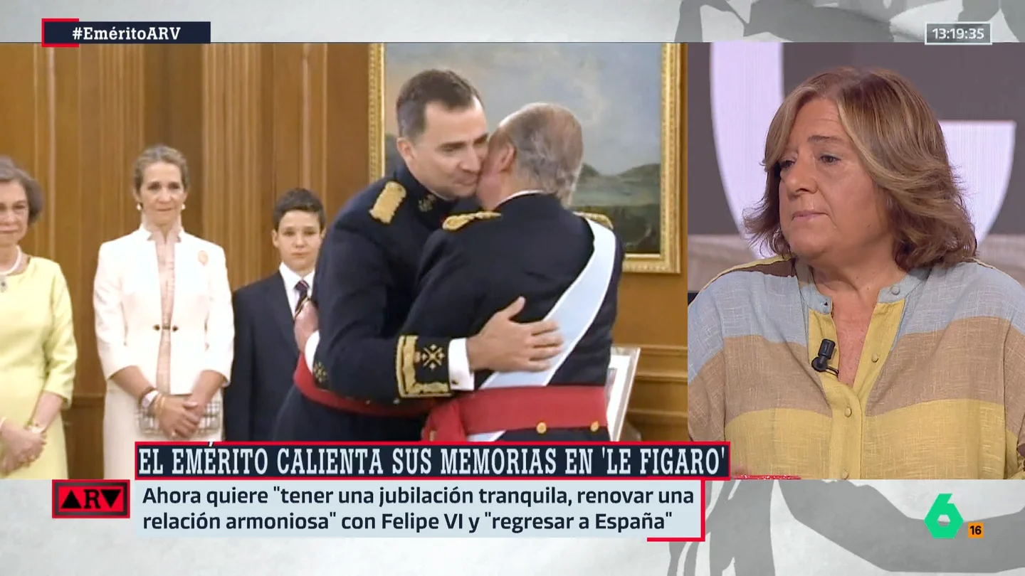 Mabel Galaz asegura que Felipe VI pidió al rey emérito que "no escribiese" sus memorias: "El libro va a ser incómodo" Mabel Galaz asegura que Felipe VI pidió al rey emérito que "no escribiese" sus memorias: "El libro va a ser incómodo"