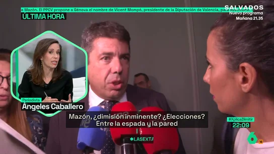 Caballero, tras conocer que Carlos Mazón habría visto un vídeo de las inundaciones en Utiel: "Y se mantuvo en esa sobremesa siniestra" Caballero, tras conocer que Carlos Mazón habría visto un vídeo de las inundaciones en Utiel: "Y se mantuvo en esa sobremesa siniestra"