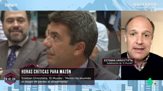 Urreiztieta, sobre Mazón: "Si pierde el aforamiento, la jueza de Catarroja actuaría de inmediato" Urreiztieta, sobre Mazón: "Si pierde el aforamiento, la jueza de Catarroja actuaría de inmediato"