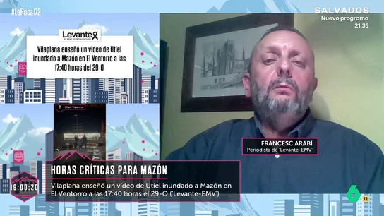 Francesc Arabí, sobre las distintas versiones de Vilaplana: "Ha ido acompañando sus giros de guion con la misma estrategia que Mazón" Francesc Arabí, sobre las distintas versiones de Vilaplana: "Ha ido acompañando sus giros de guion con la misma estrategia que Mazón"