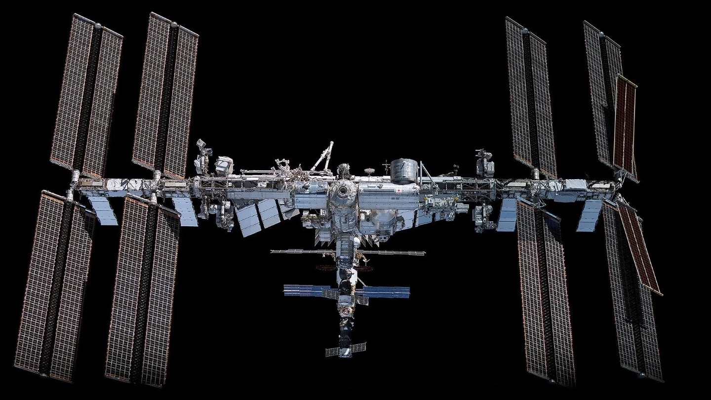 Imagen de archivo de la Estación Espacial Internacional en 2021 Imagen de archivo de la Estación Espacial Internacional en 2021