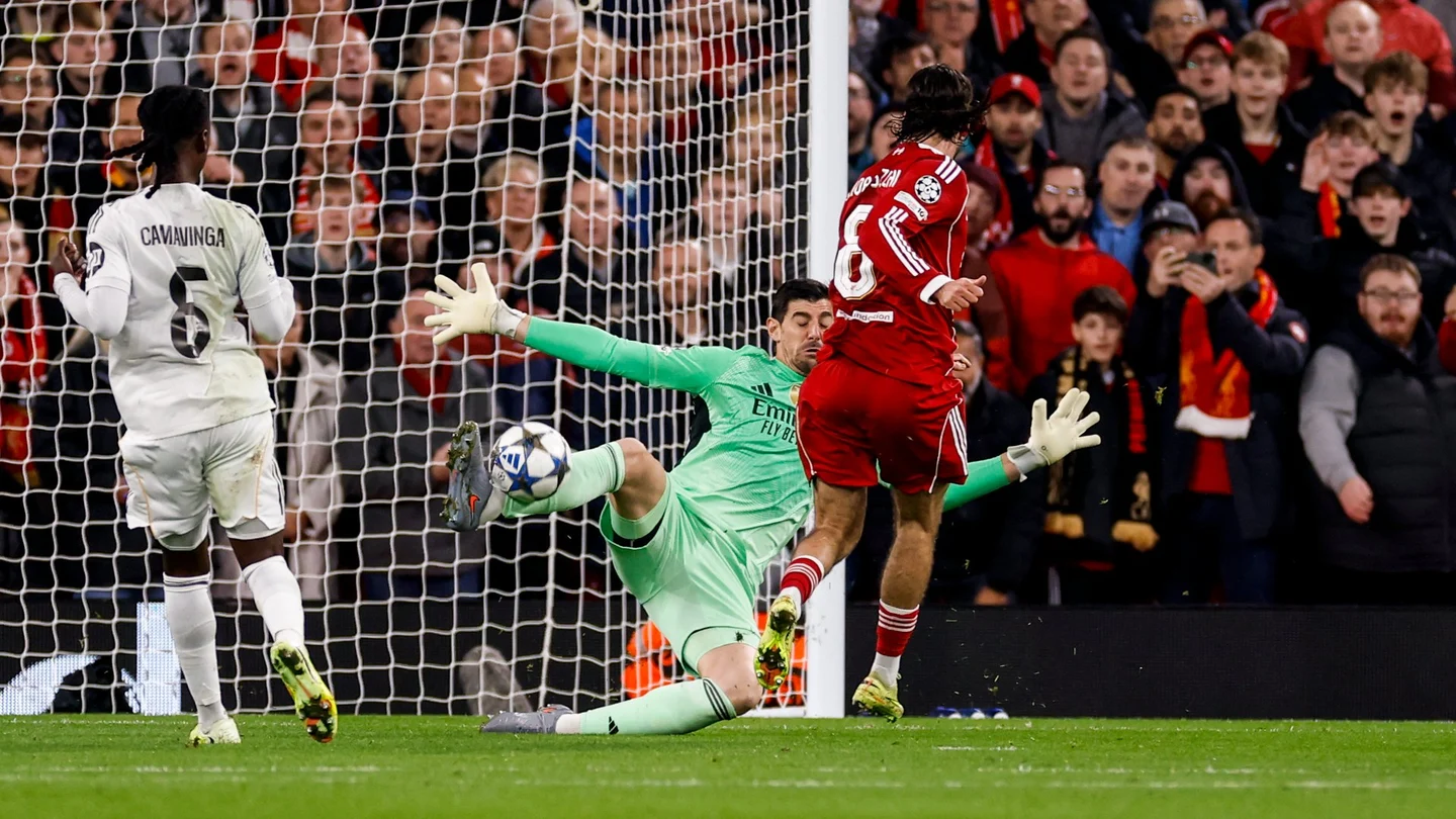 Courtois niega el gol a Szoboszlai Courtois niega el gol a Szoboszlai