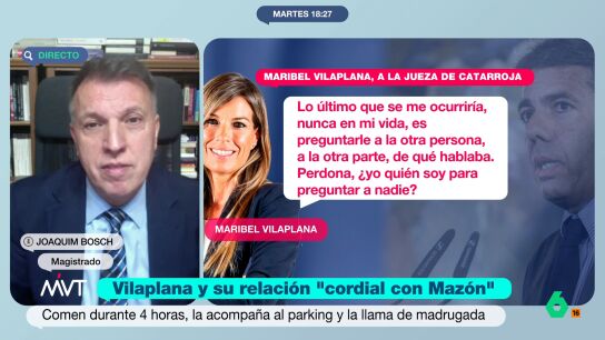 Joaquim Bosch analiza en este v&iacute;deo la declaraci&oacute;n de Maribel Vilaplana, que considera podr&iacute;a tener valor a futuro para dilucidar la participaci&oacute;n de Maz&oacute;n en la gesti&oacute;n de la emergencia, as&iacute; como el discurso del president en funciones.
