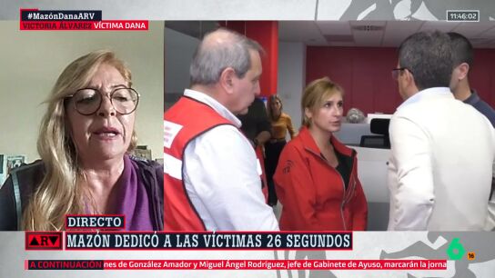 Victoria &Aacute;lvarez, familiar de una v&iacute;ctima de la DANA: "Es un miserable, es lo peor, poco le pas&oacute; durante el funeral de Estado"