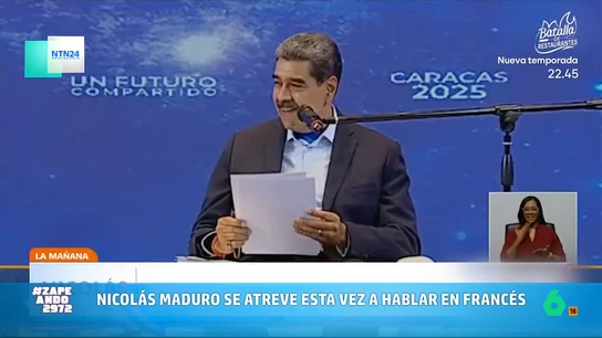 Nicolás Maduro se atreve a hablar en francés, en vídeo: "¿Cómo se dice paz? ¿Xp?" Nicolás Maduro se atreve a hablar en francés, en vídeo: "¿Cómo se dice paz? ¿Xp?"