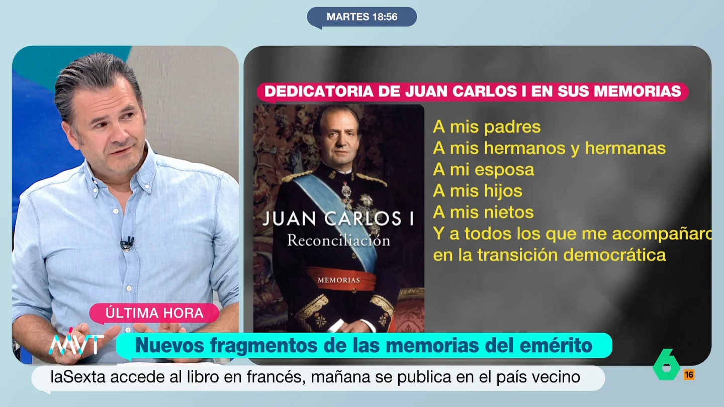 Iñaki López, sobre la dedicatoria del rey Juan Carlos en su libro: "Se olvida del pueblo español" Iñaki López, sobre la dedicatoria del rey Juan Carlos en su libro: "Se olvida del pueblo español"