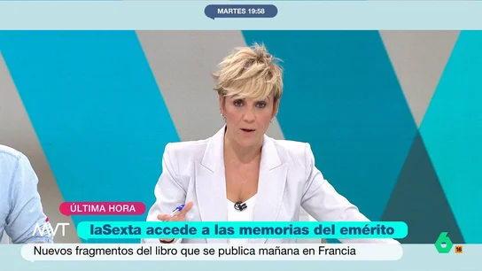 Cristina Pardo, tras las palabras de Juan Carlos I sobre la reina Letizia: "Me sorprende que el libro se llame 'Reconciliación'" Cristina Pardo, tras las palabras de Juan Carlos I sobre la reina Letizia: "Me sorprende que el libro se llame 'Reconciliación'"