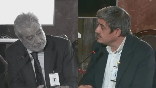 Miguel Ángel Rodríguez, a la izquierda; Alfonso Pérez Medina, a la derecha Miguel Ángel Rodríguez, a la izquierda; Alfonso Pérez Medina, a la derecha