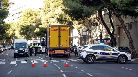 Imagen del lugar del atropello mortal en Valencia Imagen del lugar del atropello mortal en Valencia