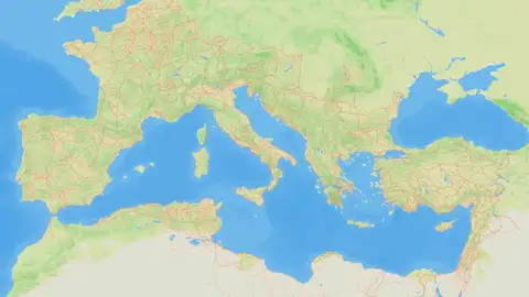 Imagen del mapa Itiner-e, creado por investigadores de la Universidad Autónoma de Barcelona y de la Universidad Aarhus, de Dinamarca Imagen del mapa Itiner-e, creado por investigadores de la Universidad Autónoma de Barcelona y de la Universidad Aarhus, de Dinamarca