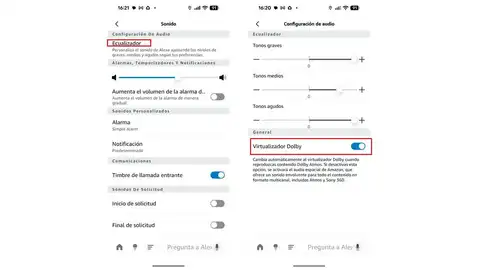 Activando el sonido envolvente en Echo Studio Activando el sonido envolvente en Echo Studio