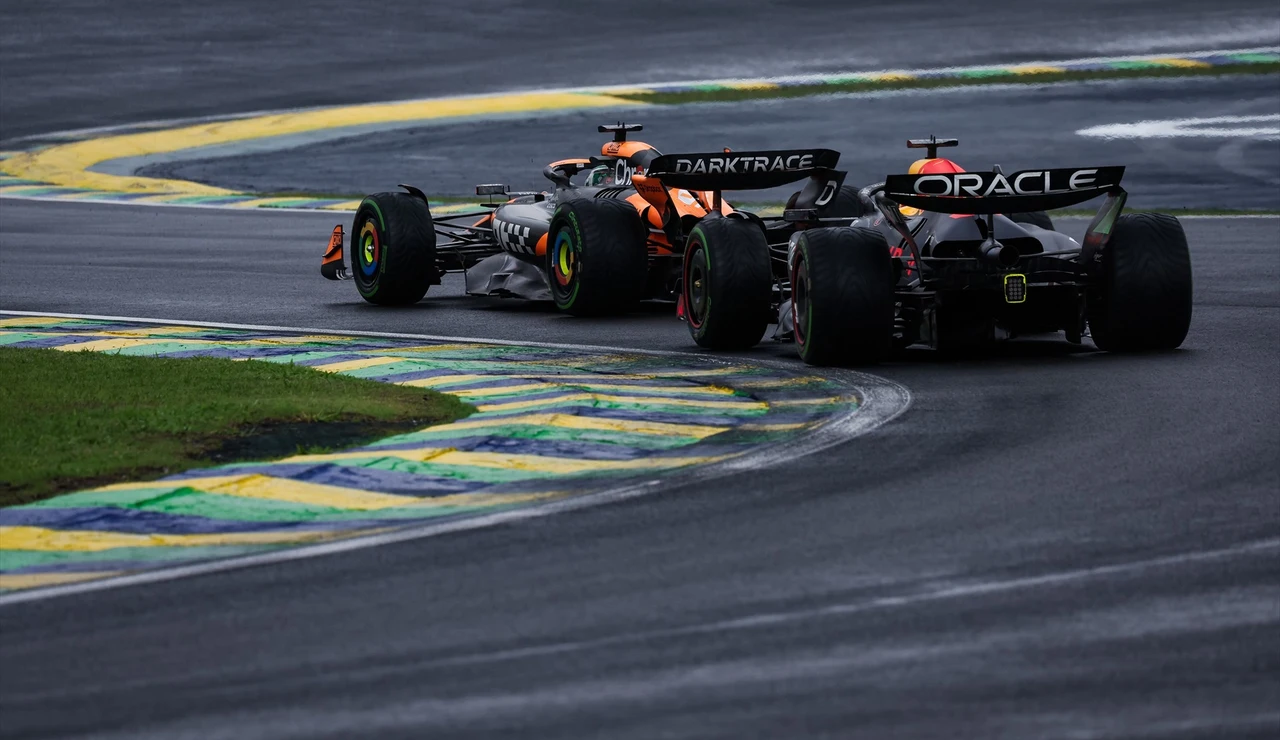 Norris y Verstappen en Interlagos