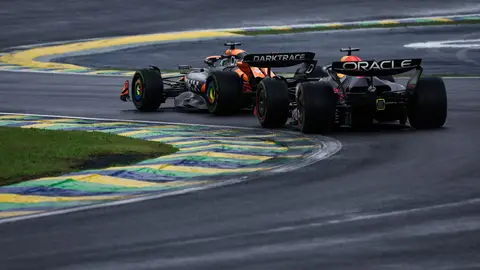 Norris y Verstappen en Interlagos Norris y Verstappen en Interlagos