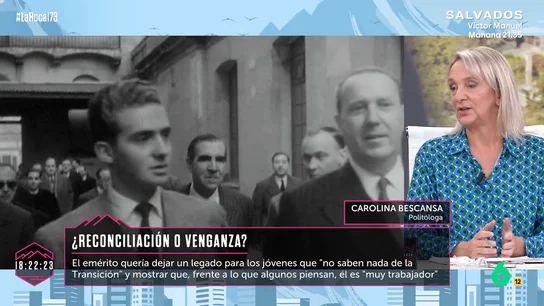 Carolina Bescansa, tajante con el rey emérito por sus declaraciones sobre la Transición: "Que diga que ha traído la democracia…" Carolina Bescansa, tajante con el rey emérito por sus declaraciones sobre la Transición: "Que diga que ha traído la democracia…"