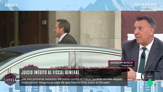 Joaquim Bosch explica qué pruebas hacen falta para inculpar al fiscal general del estado Joaquim Bosch explica qué pruebas hacen falta para inculpar al fiscal general del estado