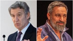 Feij&oacute;o, a la izquierda; Abascal, a la derecha