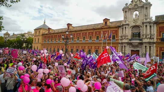 Imagen de archivo de la manifestación convocada por Amama en Sevilla Imagen de archivo de la manifestación convocada por Amama en Sevilla
