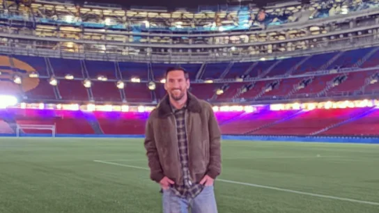 Leo Messi, en su retorno al Camp Nou Leo Messi, en su retorno al Camp Nou