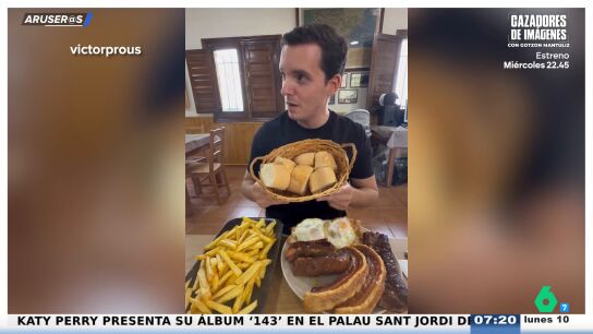 El contundente almuerzo de una aldea valenciana deja alucinado a un tiktoker: "Dejo marcado el 112"
