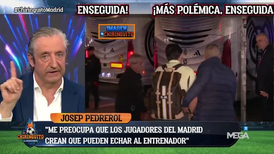Pedrerol señala a los jugadores del Real Madrid: "Me preocupa que crean que puedan echar a un entrenador" Pedrerol señala a los jugadores del Real Madrid: "Me preocupa que crean que puedan echar a un entrenador"