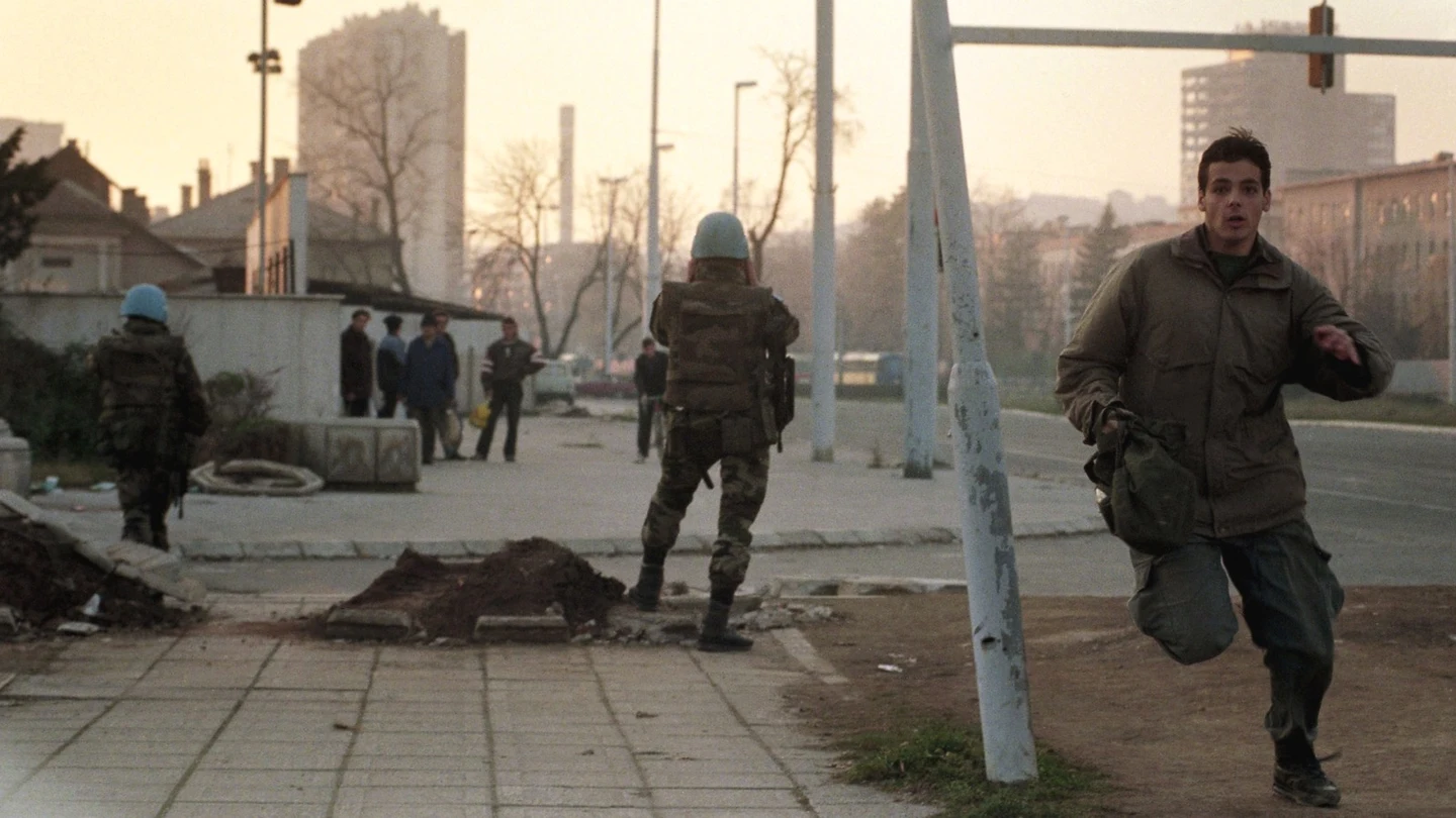 Imagen de archivo de la guerra de Bosnia. Imagen de archivo de la guerra de Bosnia.